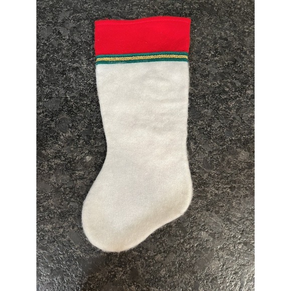 Vintage Giordano Felt Christmas Stocking Santa & Friends Giordano Arts Ltd - Picture 2 of 4